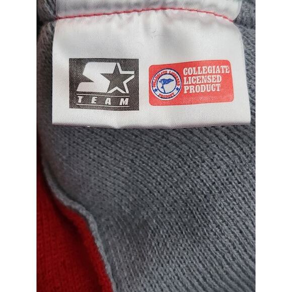 Starter Ohio State Beanie Red and Gray NWOT Adult Size Winter Hat VTG Knit Cap - Picture 5 of 6